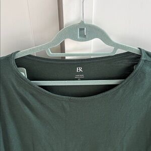 Banana Republic Dark Green Cozy Slub Tee EUC XL
